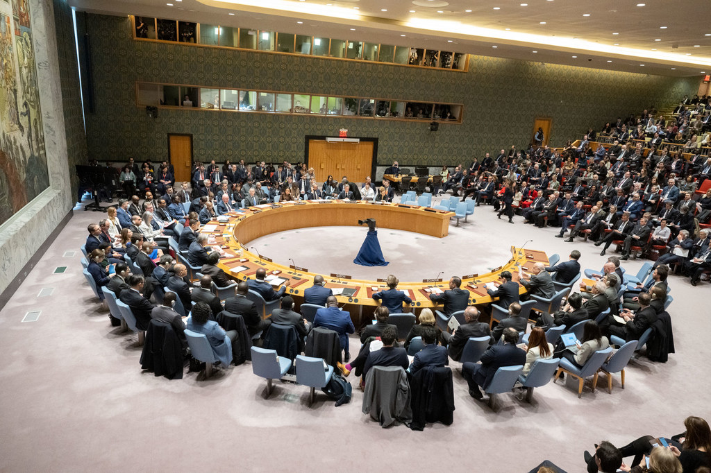 The Security Council meets on maintenance of peace and security of Ukraine.
